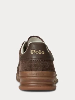 Sneakers*Polo Ralph Lauren - Hertitage Aera suède mix sneakers Bruin