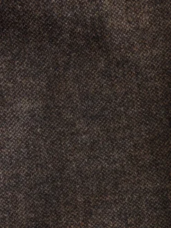 Formele Broek*Next - Regular Tapered Fit Smart Textured Trousers With Wool Bruin