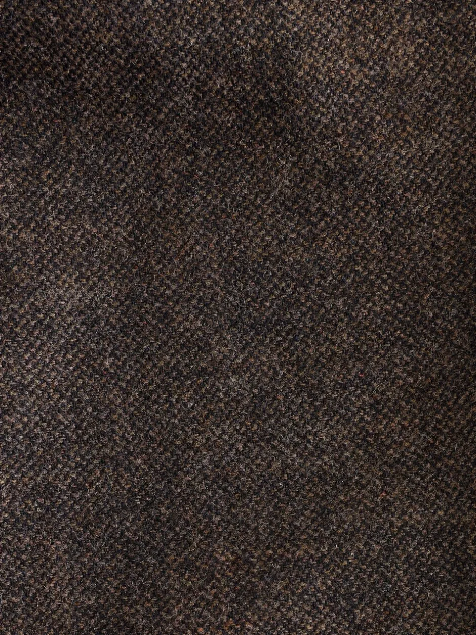 Formele Broek*Next - Regular Tapered Fit Smart Textured Trousers With Wool Bruin