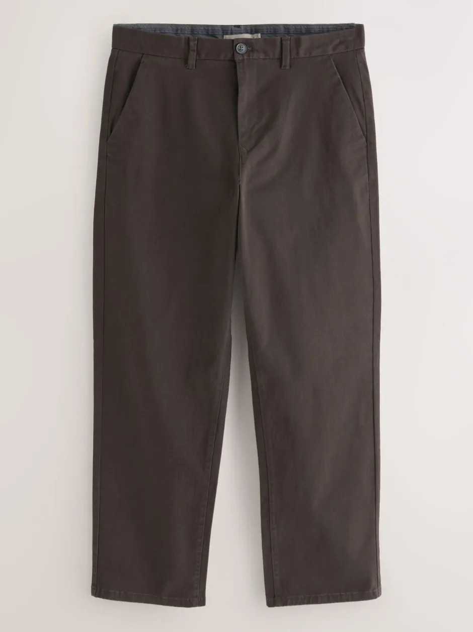 Broeken En Chino's|Next Bruin - Relaxed fit - Stretchy chino