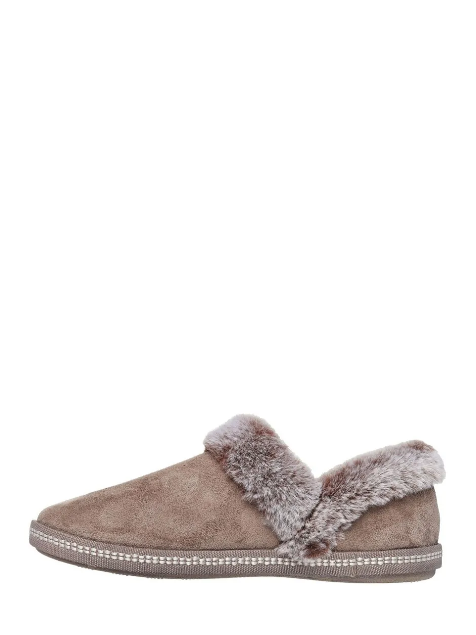 Pantoffels*Skechers - comfortabele Campfire Fresh Toast damespantoffels Bruin