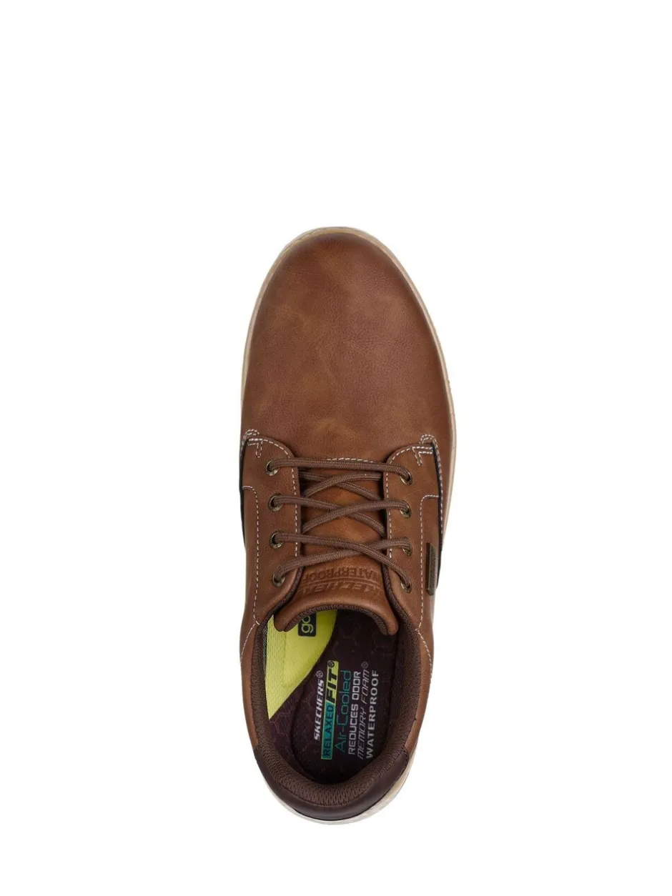 Schoenen|Skechers - Garlan herenschoenen Bruin