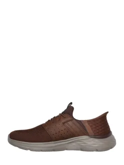 Schoenen|Skechers - Garner Newick instapsneakers Bruin