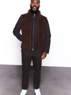 Broeken En Chino's*Next - Slimme broek met elastische tailleband en wolgehalte Bruin