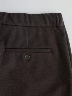 Broeken En Chino's*Next - Slimme broek met elastische tailleband en wolgehalte Bruin