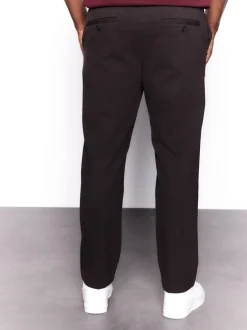 Broeken En Chino's*Next - Slimme broek met elastische tailleband en wolgehalte Bruin