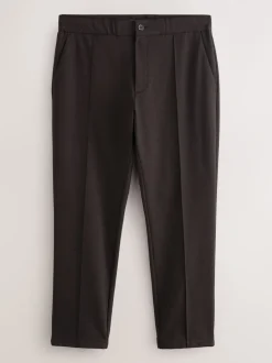 Broeken En Chino's*Next - Slimme broek met elastische tailleband en wolgehalte Bruin