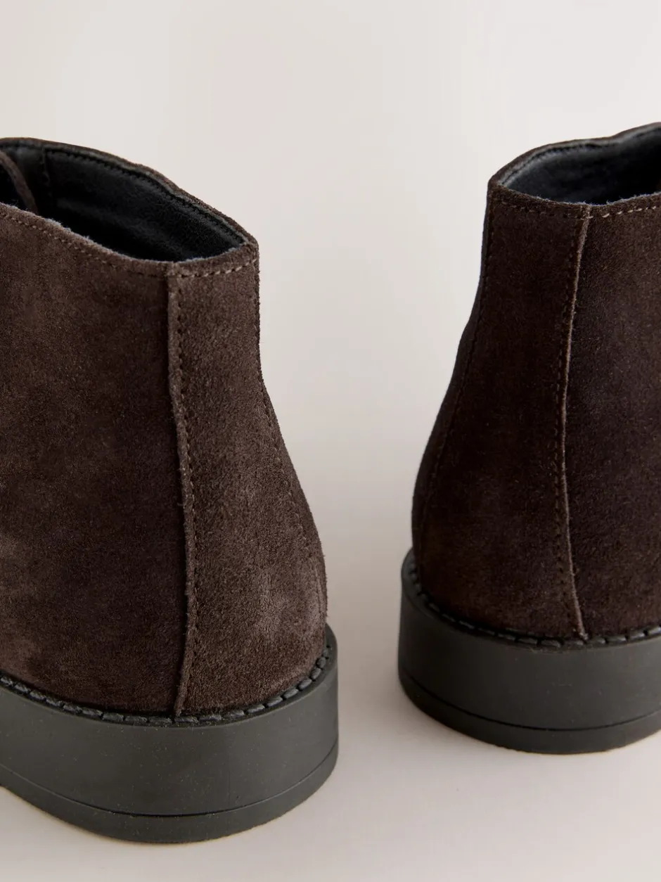 Boots|Next - Smart Suede Chukka Boots Bruin