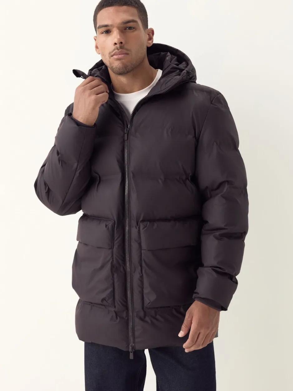 Jassen En Jacks*Next - ThermoGen regenbestendig rubberen pufferjas Bruin