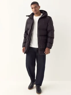 Jassen En Jacks*Next - ThermoGen regenbestendig rubberen pufferjas Bruin