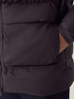 Jassen En Jacks*Next - ThermoGen regenbestendig rubberen pufferjas Bruin