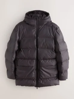 Jassen En Jacks*Next - ThermoGen regenbestendig rubberen pufferjas Bruin