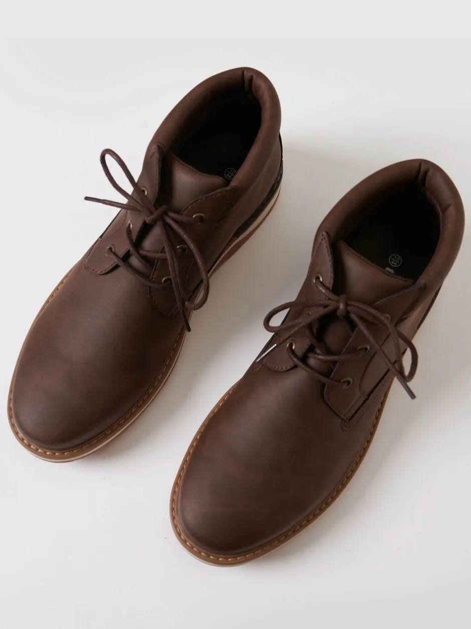 Boots|Threadbare - Lace-Up Boots Bruin
