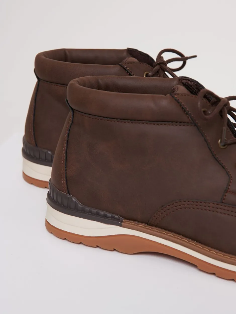 Boots|Threadbare - Lace-Up Boots Bruin