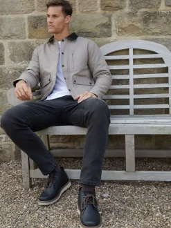 Jassen En Jacks|Threadbare - Twill Lichtgewicht Jack Bruin