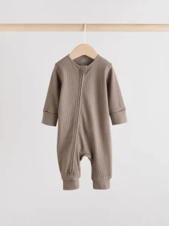 Multipacks|Babypakjes En Babypyjama's*Next Bruin - Two Way Zip Baby Footless Sleepsuits 3 Pack (0mths-3yrs)