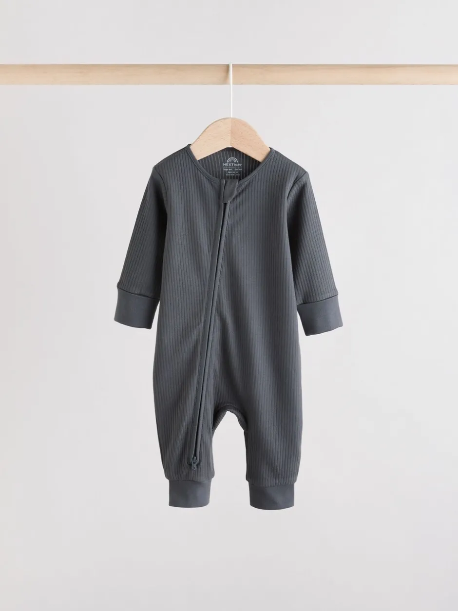 Multipacks|Babypakjes En Babypyjama's*Next Bruin - Two Way Zip Baby Footless Sleepsuits 3 Pack (0mths-3yrs)