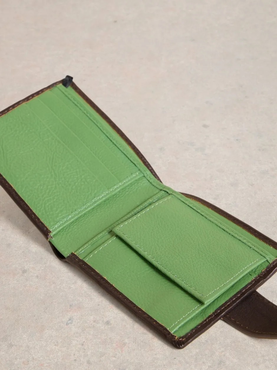 Portemonnees*White Stuff - Rufus Leather Wallet Bruin