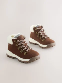 Boots|Next - Thermische gevoerde Thinsulate™ wandelschoenen Bruin borg