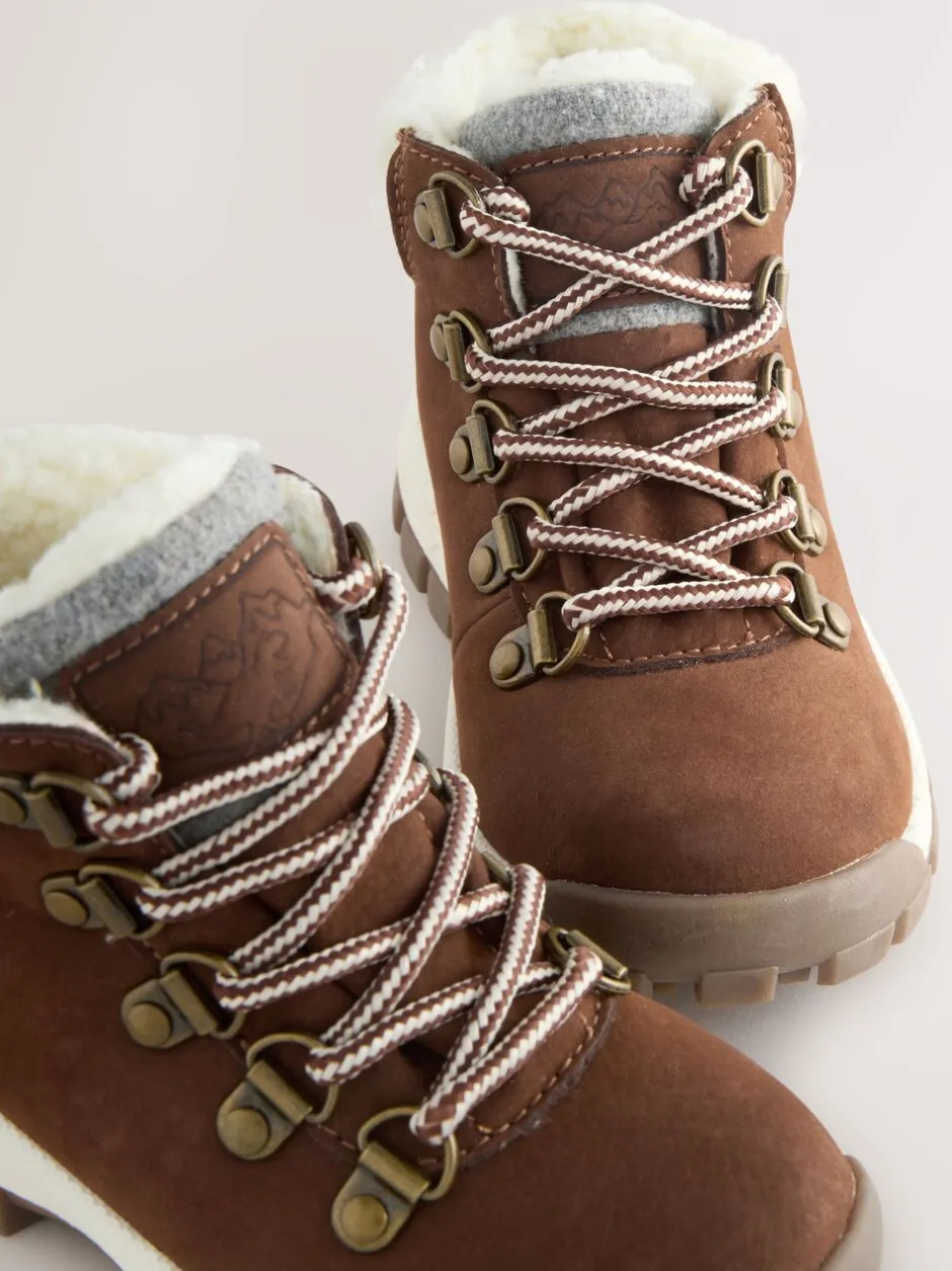 Boots|Next - Thermische gevoerde Thinsulate™ wandelschoenen Bruin borg