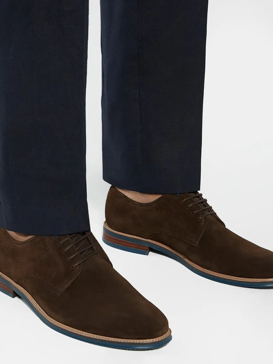Formele Schoenen*Dune London - Wijde pasvorm - Stanleyy Gibson schoenen van zacht leer Bruin chroom