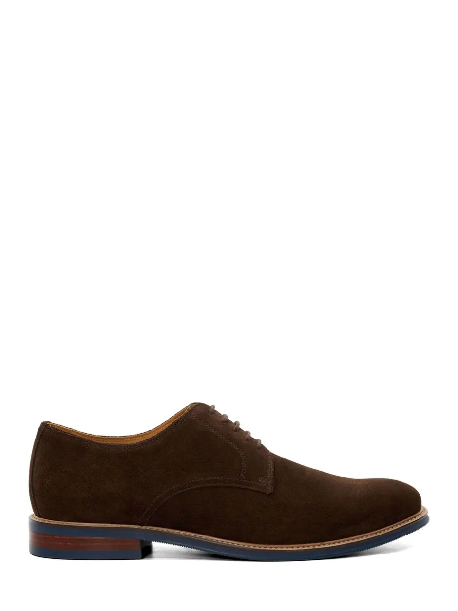 Formele Schoenen*Dune London - Wijde pasvorm - Stanleyy Gibson schoenen van zacht leer Bruin chroom