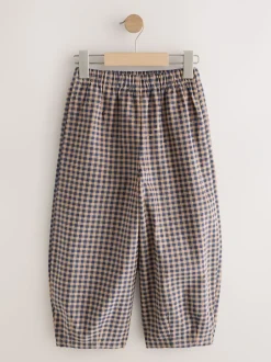 Broeken En Leggings|Next Bruin gingham-ruit - Pull-on corduroy broeken (3-16jr)