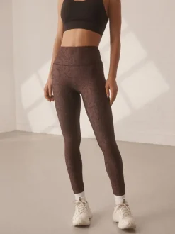 Sportkleding|Leggings En Joggingbroeken*Next - Balance sport yogalegging Bruin met abstracte print