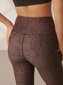 Sportkleding|Leggings En Joggingbroeken*Next - Balance sport yogalegging Bruin met abstracte print
