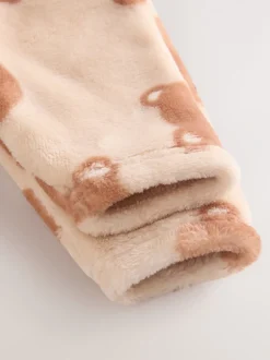 Babypakjes En Babypyjama's*Next - Fleece babypyjama Bruin met beer