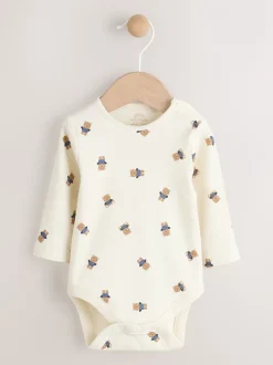 Rompertjes En Tuinbroeken|Sets En Outfits*Next Bruin met bruine beer - Corduroy bretelbroeken en Bodysuit set (0mnd-2jr)