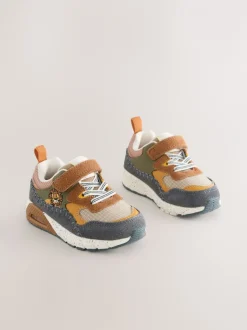 Babyschoenen|Sneakers*Next Bruin met leeuw - Elastische sportschoenen