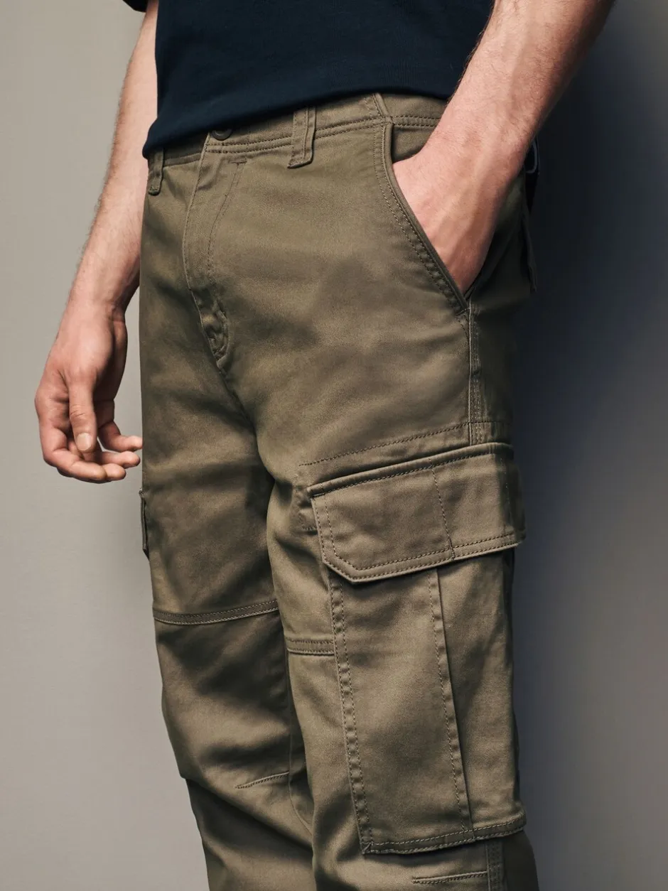 Broeken En Chino's*Next Bruin met paddenstoel - Slim Fit - Katoenen cargostretchbroek