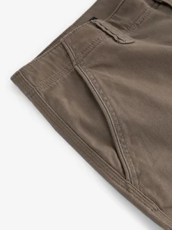 Broeken En Chino's*Next Bruin met paddenstoel - Slim Fit - Katoenen cargostretchbroek