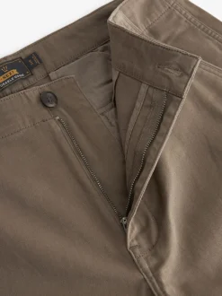 Broeken En Chino's|Next Bruin met paddenstoel - Straight fit - Katoenen cargostretchbroek
