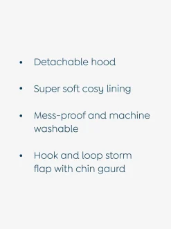 Schoolkleding|Jojo Maman Bébé - Borg Lined Hooded Puffer Coat Bruin multi