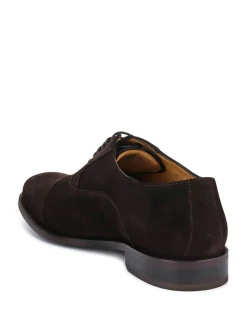 Formele Schoenen|Jones Bootmaker - Normale Pasvorm - - Modieuze leren veterschoenen voor heren Bruin suède