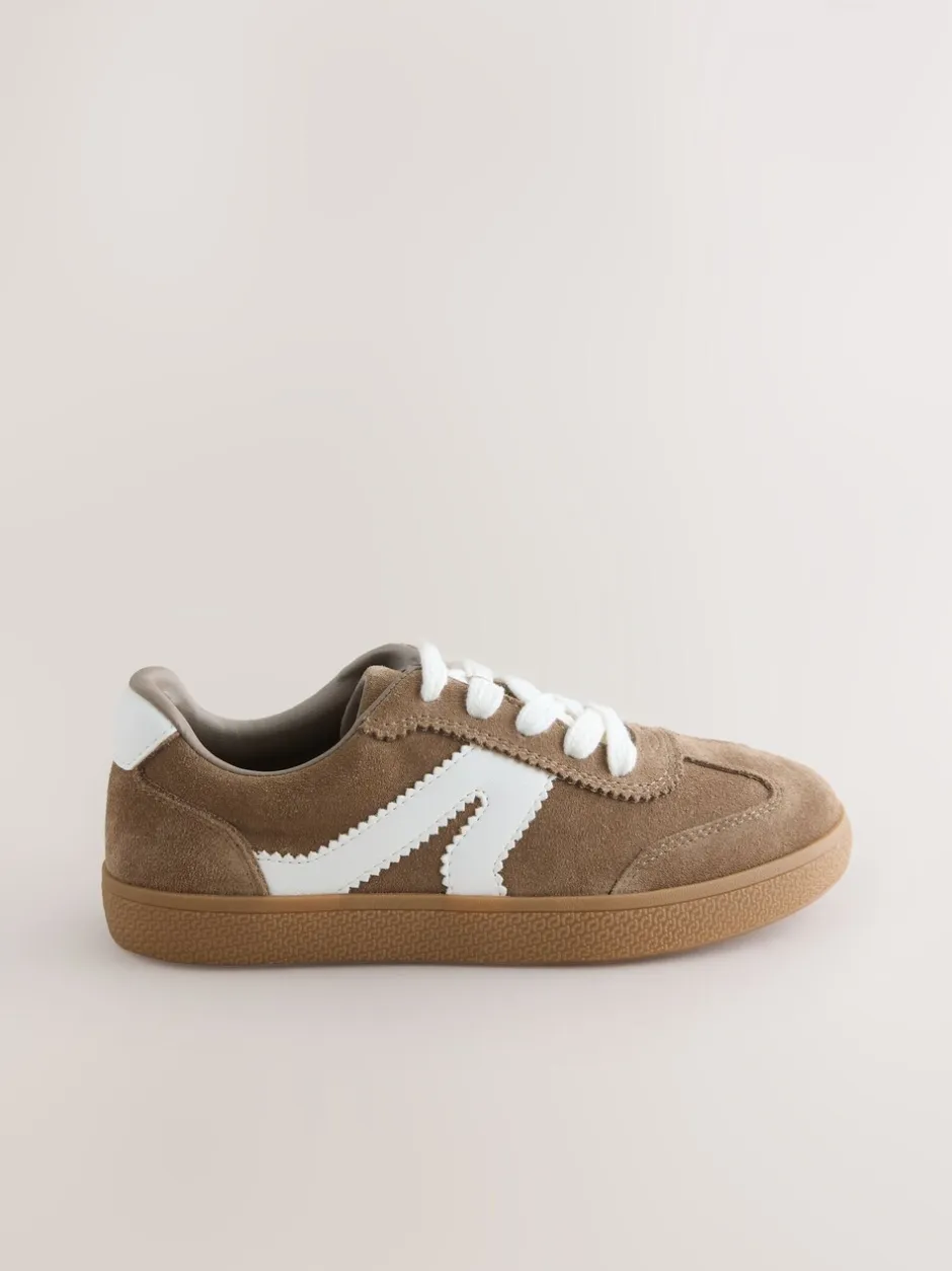 Sneakers*Next Bruin suède - Retro sneakers