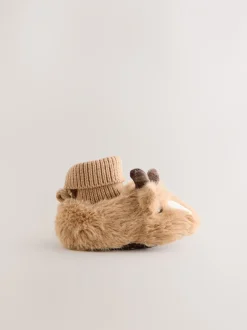 Boots*Next Bruine Hamish The Highland Cow - Baby Sokken Top Boots (0-18mnd)