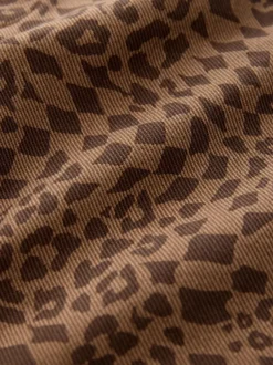 Broeken En Chino's*Next Bruine luipaardprint - Wijde broek met elastische taille (3mnd-7jr)