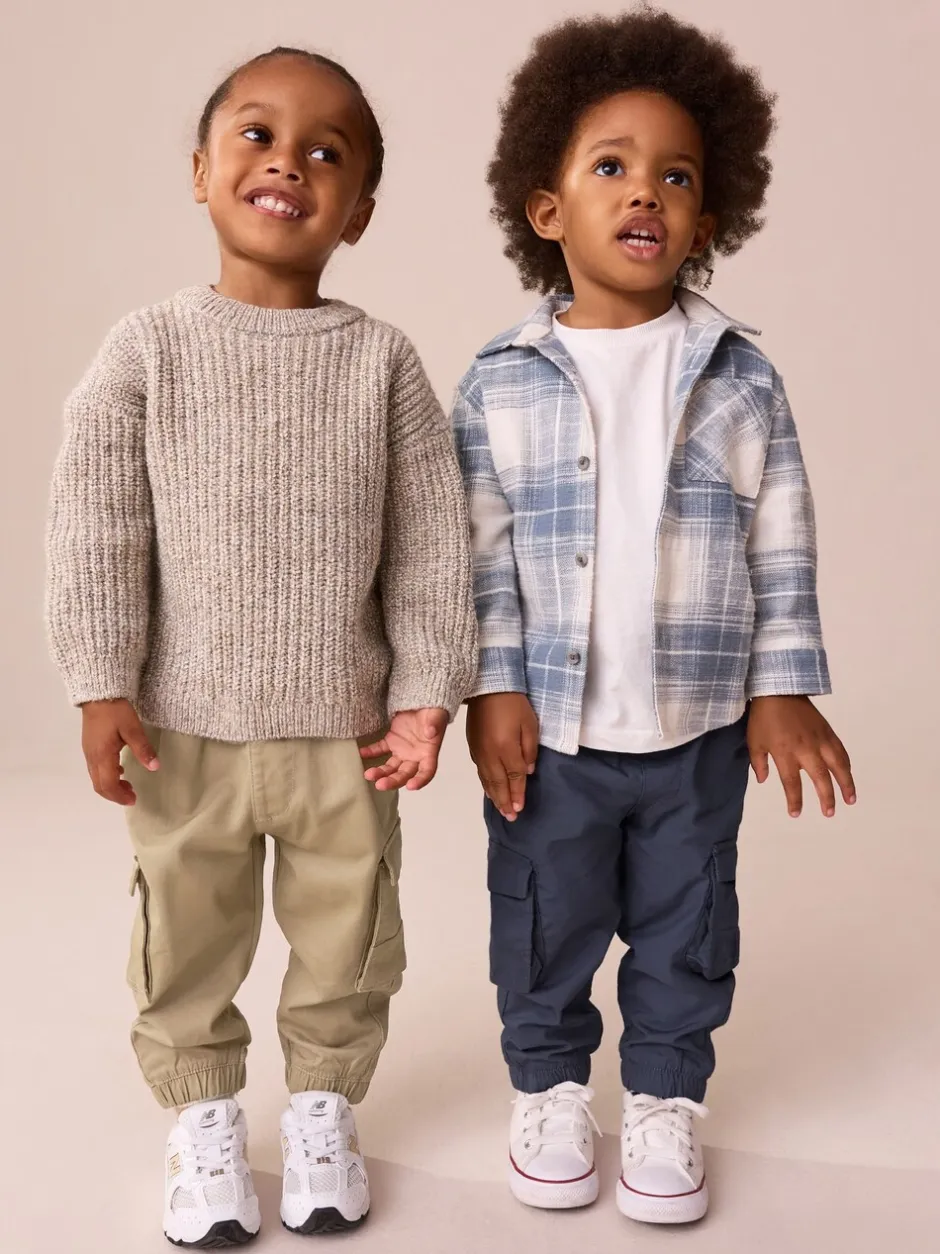 Broeken En Chino's*Next Bruin/marineblauw - Cargobroek 2 Pack (3mnd-7jr)