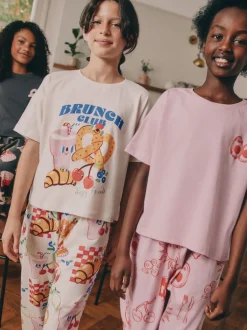 Nachtkleding En Pyjama's|Pyjama's|Next - Verpakking van 3 pyjama's met joggingbroek (3 - 16 jr) Brunch Club