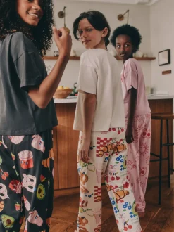 Nachtkleding En Pyjama's|Pyjama's|Next - Verpakking van 3 pyjama's met joggingbroek (3 - 16 jr) Brunch Club