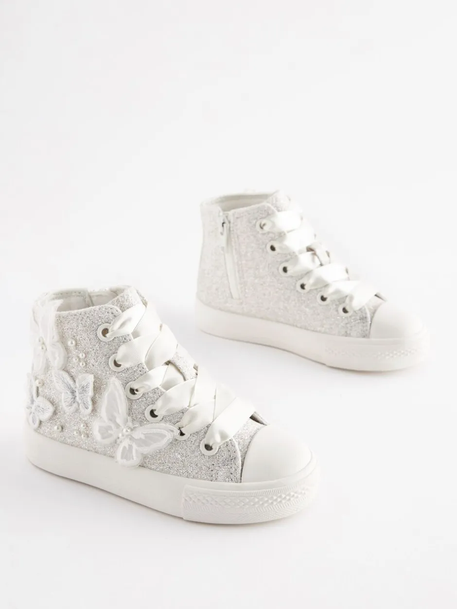 Sneakers|Next - Hoge sneakers Butterfly Glitter