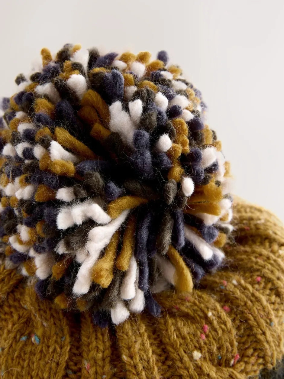 Mutsen, Sjaals En Handschoenen|Next - Muts met pompon Cable Knit Stripe