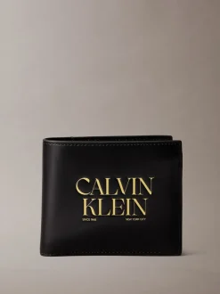 Portemonnees*Calvin Klein Logo Graphic Billfold Coin Wallet
