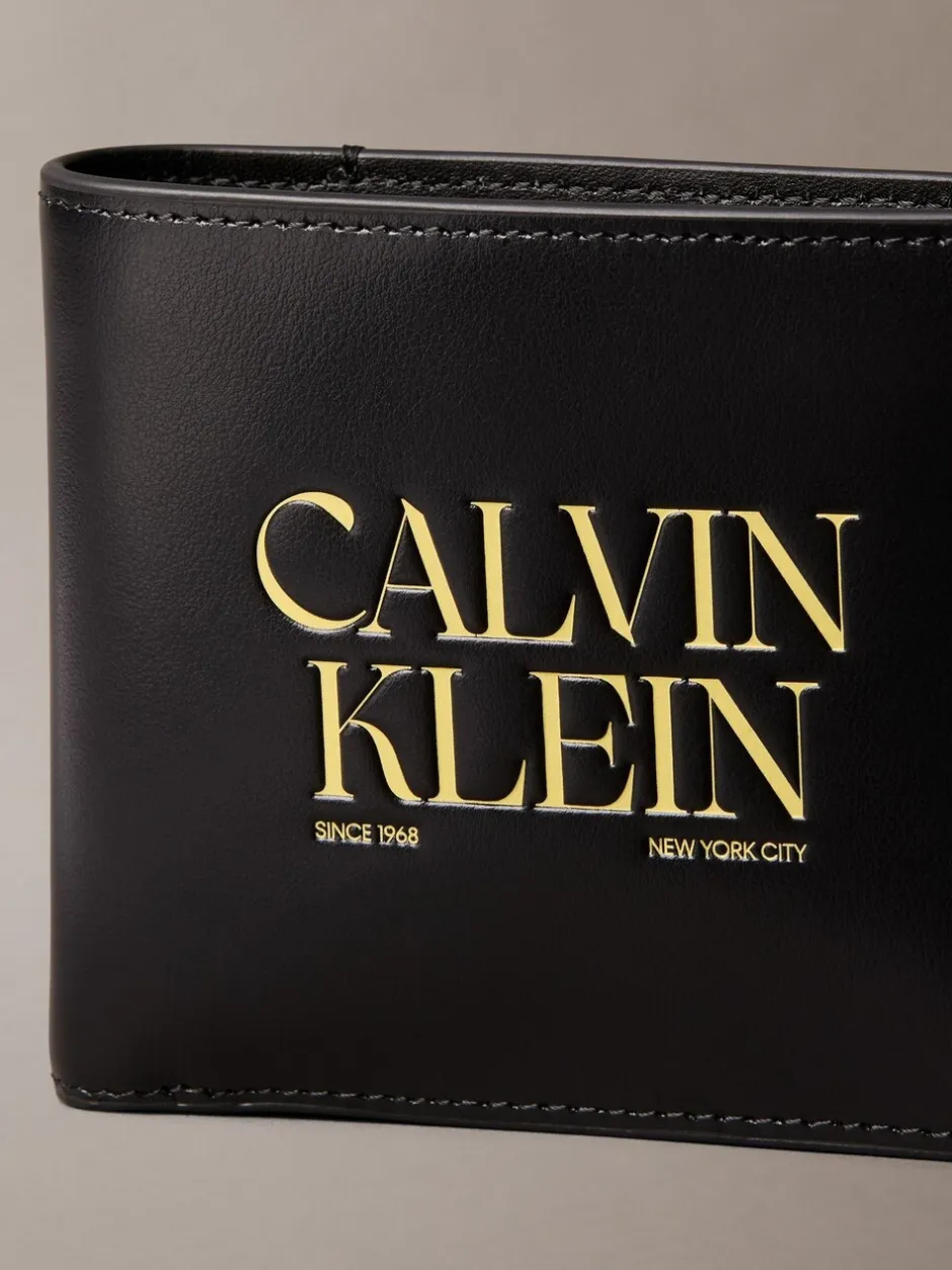 Portemonnees*Calvin Klein Logo Graphic Billfold Coin Wallet