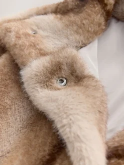 Jassen En Jacks|Next Camel - Faux Fur Tie Waisted Gilet