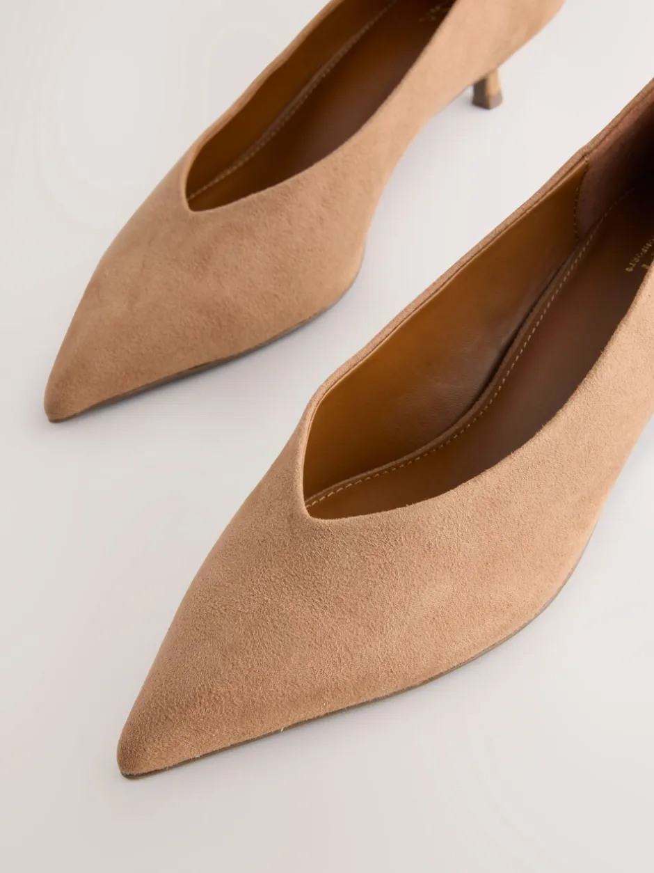 Ruimvallend En Extraruimvallend|Schoenen Met Hakken*Next - Puntige lage naaldhakken schoenen Camel