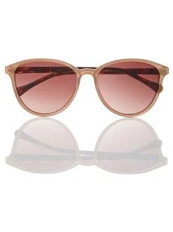 Zonnebril|Ted Baker - - Klassieke zonnebril met ronde ogen Camel/tortoise bruin